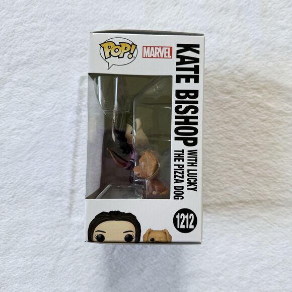 Funko Pop! TV Marvel: Hawkeye - Kate Bishop with Lucky The Pizza Dog #1212 - Picture 4 of 6